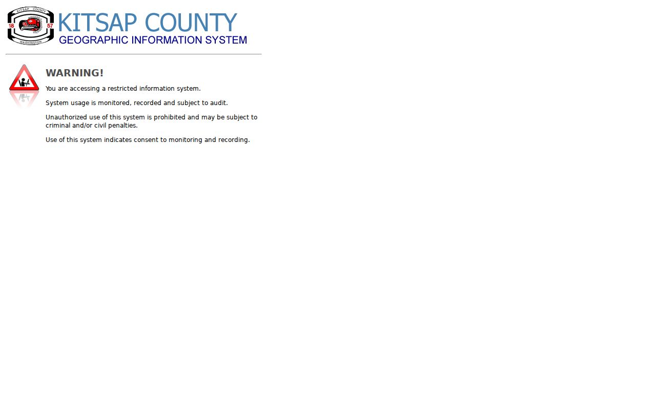 Kitsap GIS parcel viewer for browsing Silverdale streets