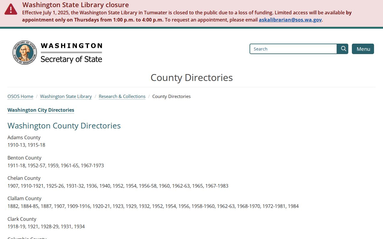 Silverdale residents directory State Library holdings